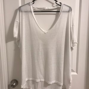 We The Free white t-shirt with cut out back